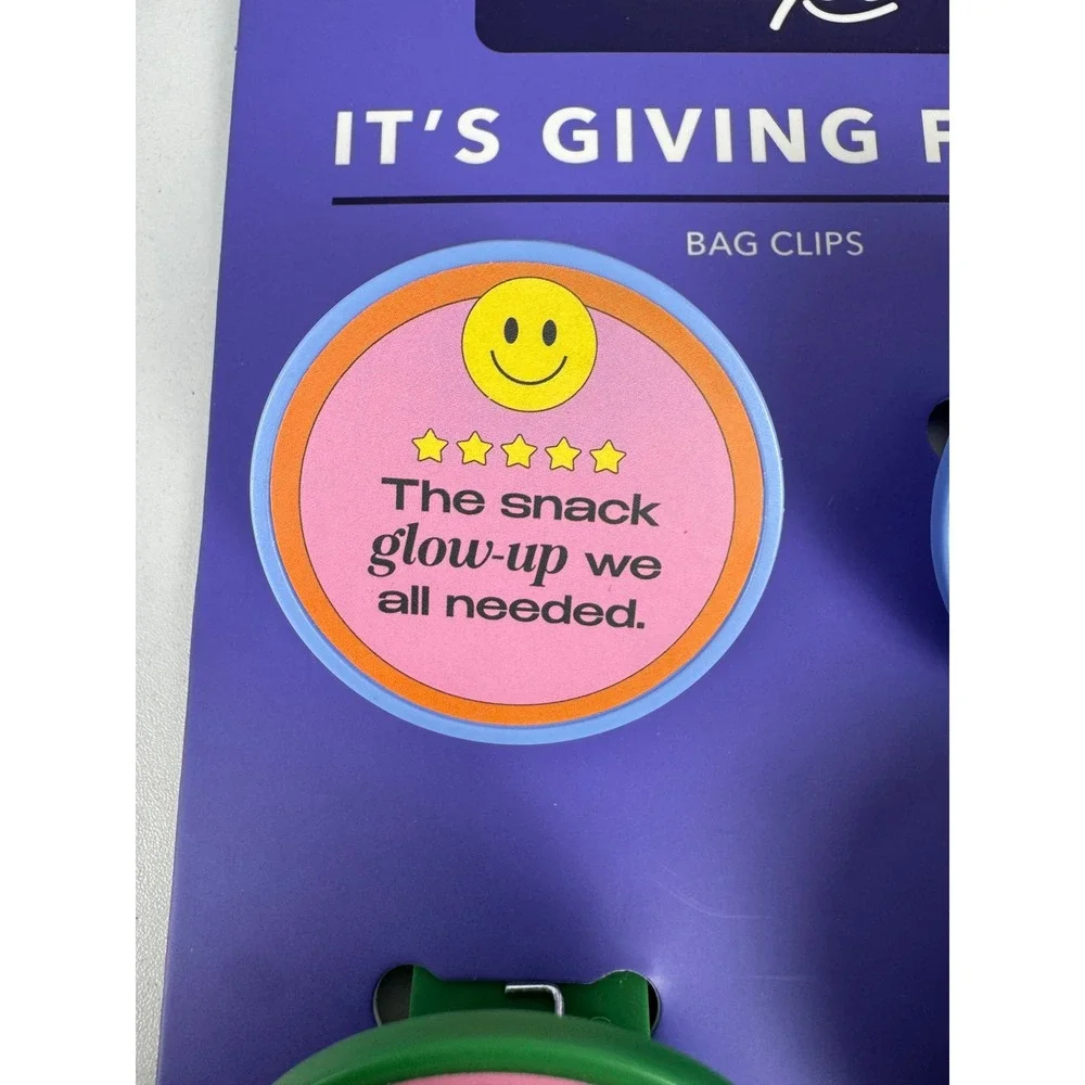 Luckyoo Its Giving Fresh Bag Clips Set 4pc Multicolor Review Graphic 5331180‎